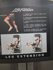 Life Fitness Signature Series Leg Extension-USED