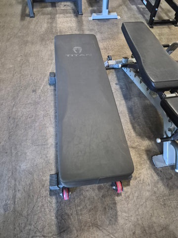Titan Fitness Flat Bench WIDE PAD - USED