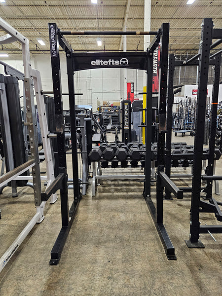 EliteFTS Half Rack With Plate and Bar Storage - Used