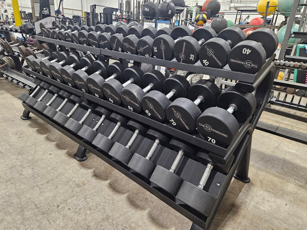 Urethane Round Dumbbell Set 5-100lbs - USED