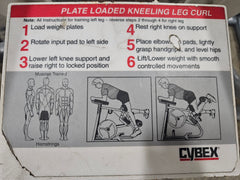 Cybex Plate Loaded ISO Lateral Kneeling Leg Curl  - Used