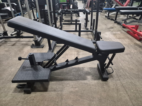 Wright Adjustable Bench w/Safety Spotter Stands - Used