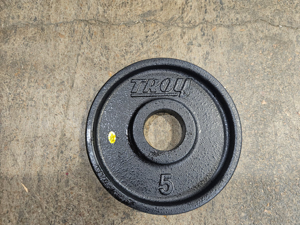 DEMO UNIT Troy Barbell Black Iron Wide Flanged Weight Plates (PO-PLATE) (HO-PLATE)