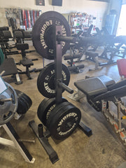 Troy Barbell Bumper Plate Tree with 2 Bar Storage GOPT - USED