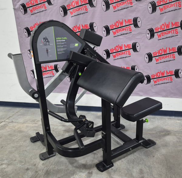 Prime Fitness Plate Loaded Arm Curl P-101 - USED