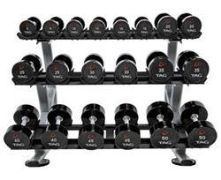 TAG 3 Tier Dumbbell Rack with Saddles (10 Pair) - Show Me Weights