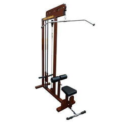 Wright Equipment Lat Pulldown Low Row Combo Plate Loaded Black Frame Black Upholstery - Show Me Weights