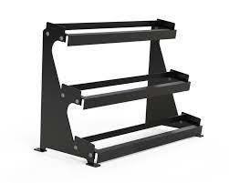 Wright 3 Tier 4' Dumbbell Rack - Holds 5-50lbs - Show Me Weights