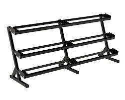Wright 3 Tier 8' Dumbbell Rack - Holds 5-100lbs - Show Me Weights