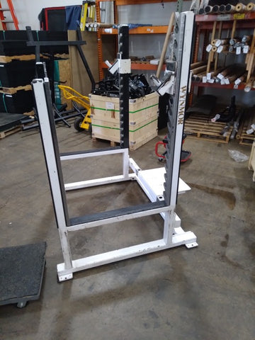 Squat Rack with Spotter Stand (Used)
