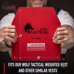 Wolf WEIGHTED VEST PLATES - 5.75/8.75/14.5LB PAIRS - Show Me Weights