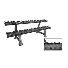 TAG 2 Tier Dumbbell Rack with Saddles (10 Pair) - Show Me Weights