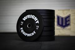 Wright Equipment Econ Black Bumper Plate (PAIRS) - Show Me Weights