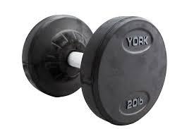 York Barbell Pro Style Rubber Encased Dumbbells (PAIRS) - Show Me Weights