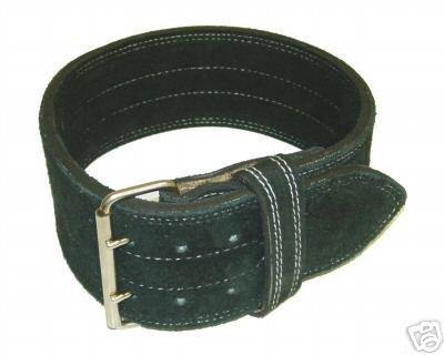 Ader Leather Power Lifting Weight Belt- 4" Black - Show Me Weights