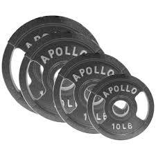 Apollo Athletics 35lbs EZ Grip Cast Iron Olympic Plates - SALE