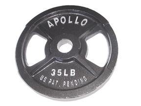 Apollo Athletics 35lbs EZ Grip Cast Iron Olympic Plates - SALE