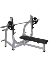 Muscle D Olympic Flat Bench with Plate Storage