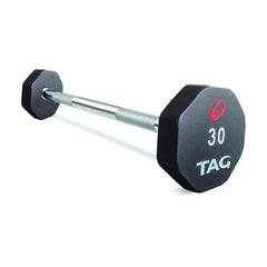 TAG 8 Sided Premium Ultrathane Straight Fixed Barbell Set 20-110 (10 Bars)