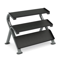 TKO 3 Tier Horizontal Dumbbell Rack With Oval Tubing