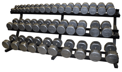 Troy Barbell TDR-3 Dumbbell Rack 3-Tier 5-100LB Horizontal - Show Me Weights